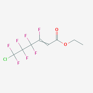 molecular formula C8H6ClF7O2 B14272692 Ethyl 6-chloro-3,4,4,5,5,6,6-heptafluorohex-2-enoate CAS No. 170502-20-2