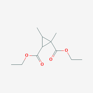 molecular formula C11H18O4 B14272700 1,2-Cyclopropanedicarboxylic acid, 1,3-dimethyl-, diethyl ester CAS No. 140244-70-8