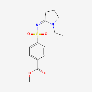 Methyl 4-(((1-ethyl-2-pyrrolidinylidene)amino)sulfonyl)benzoate