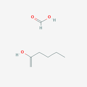 molecular formula C7H14O3 B14272728 Formic acid;hex-1-en-2-ol CAS No. 134965-38-1