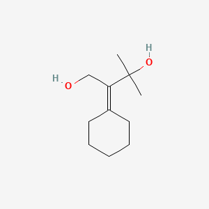 molecular formula C11H20O2 B14272732 2-Cyclohexylidene-3-methylbutane-1,3-diol CAS No. 130747-83-0