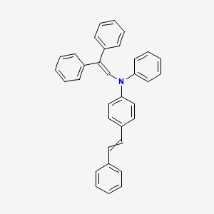 N-(2,2-Diphenylethenyl)-N-phenyl-4-(2-phenylethenyl)aniline