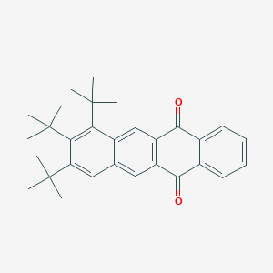 molecular formula C30H34O2 B14272767 7,8,9-Tri-tert-butyltetracene-5,12-dione CAS No. 139373-58-3