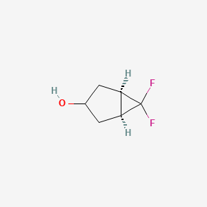 molecular formula C6H8F2O B1427277 (1R,3R,5S)-rel-6,6-二氟双环[3.1.0]己烷-3-醇 CAS No. 1099656-48-0