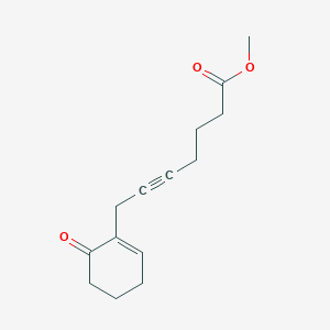 Methyl 7-(6-oxocyclohex-1-EN-1-YL)hept-5-ynoate