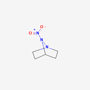 molecular formula C5H9N3O2 B14272775 7-Nitro-1,7-diazabicyclo[2.2.1]heptane CAS No. 137724-79-9