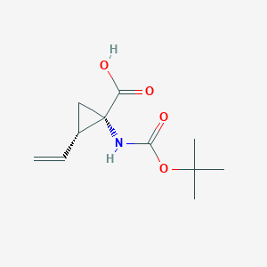 B1427278 (1S,2S)-1-[(tert-Butoxycarbonyl)amino]-2-ethenylcyclopropane-1-carboxylic acid CAS No. 259221-77-7