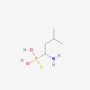 molecular formula C5H14NO2PS B14272791 1-Dihydroxyphosphinothioyl-3-methylbutan-1-amine CAS No. 164984-89-8