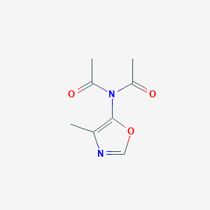 molecular formula C8H10N2O3 B142728 N-Acetyl-N-(4-methyl-1,3-oxazol-5-yl)acetamide CAS No. 132334-40-8