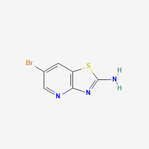 molecular formula C6H4BrN3S B1427284 6-溴噻唑并[4,5-b]吡啶-2-胺 CAS No. 857970-06-0