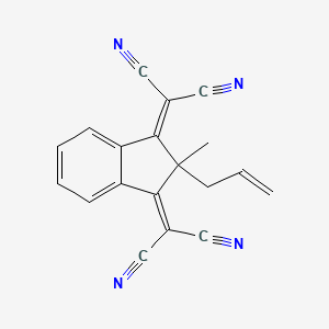 2,2'-[2-Methyl-2-(prop-2-en-1-yl)-1H-indene-1,3(2H)-diylidene]dipropanedinitrile