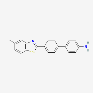 molecular formula C20H16N2S B14272880 4'-(5-Methyl-1,3-benzothiazol-2-yl)[1,1'-biphenyl]-4-amine CAS No. 139052-28-1