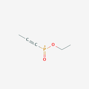 molecular formula C5H8O2P+ B14272906 Ethoxy(oxo)(prop-1-yn-1-yl)phosphanium CAS No. 144262-79-3