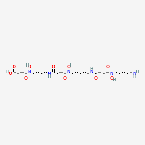 molecular formula C26H48N6O10 B14272916 31-Amino-5,15,26-trihydroxy-4,11,14,22,25-pentaoxo-5,10,15,21,26-pentaazahentriacontan-1-oic acid CAS No. 149471-20-5