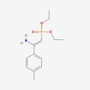 Diethyl [2-amino-2-(4-methylphenyl)ethenyl]phosphonate