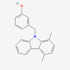 3-[(1,4-Dimethyl-9H-carbazol-9-YL)methyl]phenol