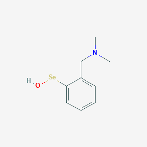 molecular formula C9H13NOSe B14272980 Benzeneselenenic acid, 2-[(dimethylamino)methyl]- CAS No. 180908-00-3