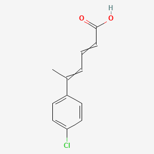 2,4-Hexadienoic acid, 5-(4-chlorophenyl)-, (E,E)-