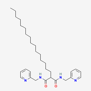 2-Hexadecyl-N~1~,N~3~-bis[(pyridin-2-yl)methyl]propanediamide