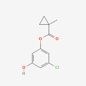 3-Chloro-5-hydroxyphenyl 1-methylcyclopropane-1-carboxylate