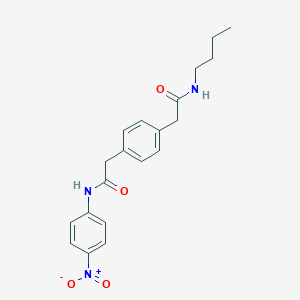 B142732 N-(4-Nitrophenyl) N'-butyl-1,4-phenylenediacetamide CAS No. 142628-01-1