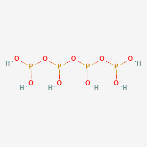 molecular formula H6O9P4 B14273307 Dihydroxyphosphanyl [dihydroxyphosphanyloxy(hydroxy)phosphanyl] hydrogen phosphite CAS No. 156065-15-5