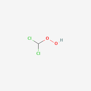 molecular formula CH2Cl2O2 B14273315 Dichloromethaneperoxol CAS No. 138434-14-7