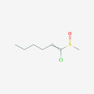 1-Chloro-1-(methanesulfinyl)hex-1-ene