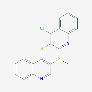 4-Chloro-3-{[3-(methylsulfanyl)quinolin-4-yl]sulfanyl}quinoline