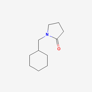 molecular formula C11H19NO B14273357 2-Pyrrolidinone, 1-(cyclohexylmethyl)- CAS No. 154349-85-6