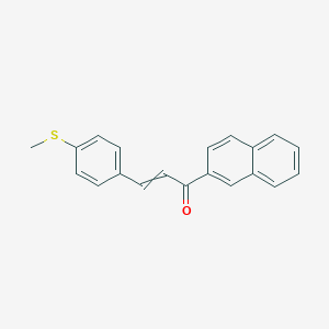 molecular formula C20H16OS B14273372 2-Propen-1-one, 3-[4-(methylthio)phenyl]-1-(2-naphthalenyl)- CAS No. 169259-39-6