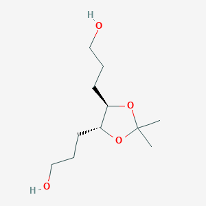 1,3-Dioxolane-4,5-dipropanol, 2,2-dimethyl-, (4R,5R)-