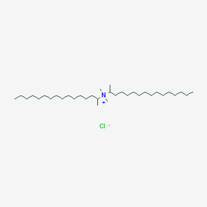 molecular formula C34H72ClN B14273387 N-(Hexadecan-2-yl)-N,N-dimethylhexadecan-2-aminium chloride CAS No. 133743-39-2