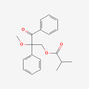 2-Methoxy-3-oxo-2,3-diphenylpropyl 2-methylpropanoate