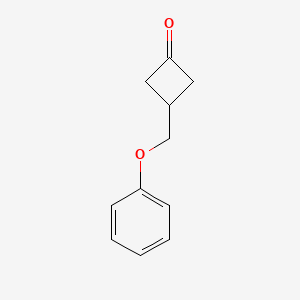 molecular formula C11H12O2 B14273435 3-(Phenoxymethyl)cyclobutan-1-one CAS No. 160002-80-2