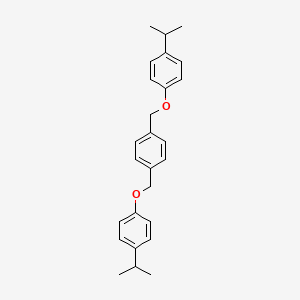 molecular formula C26H30O2 B14273441 1,1'-[1,4-Phenylenebis(methyleneoxy)]bis[4-(propan-2-yl)benzene] CAS No. 141573-82-2