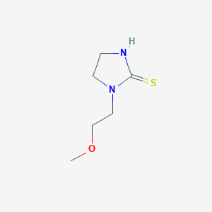 molecular formula C6H12N2OS B14273524 1-(2-Methoxyethyl)imidazolidine-2-thione CAS No. 184372-99-4