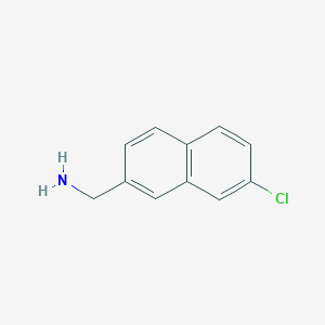 molecular formula C11H10ClN B1427357 2-(氨甲基)-7-氯萘 CAS No. 1261732-17-5