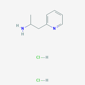 molecular formula C8H14Cl2N2 B1427359 1-Methyl-2-pyridin-2-yl-ethylamine dihydrochloride CAS No. 1965309-61-8
