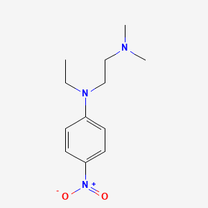 molecular formula C12H19N3O2 B14273598 N~1~-Ethyl-N~2~,N~2~-dimethyl-N~1~-(4-nitrophenyl)ethane-1,2-diamine CAS No. 137214-49-4