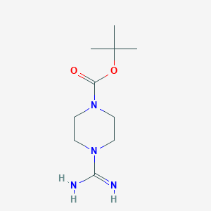 molecular formula C10H20N4O2 B142736 Tert-butyl 4-carbamimidoylpiperazine-1-carboxylate CAS No. 153836-14-7