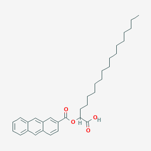 2-[(Anthracene-2-carbonyl)oxy]octadecanoic acid