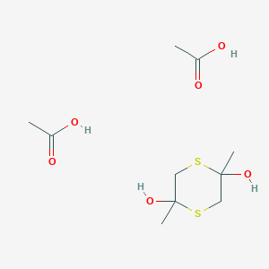 Acetic acid;2,5-dimethyl-1,4-dithiane-2,5-diol