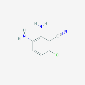 molecular formula C7H6ClN3 B1427367 2,3-二氨基-6-氯苯腈 CAS No. 548457-80-3