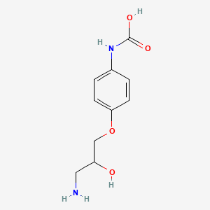 [4-(3-Amino-2-hydroxypropoxy)phenyl]carbamic acid