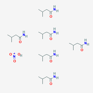 3-Methylbutanamide;nitric acid