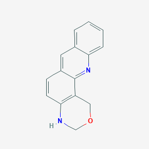 molecular formula C15H12N2O B14273728 3,4-dihydro-1H-[1,3]oxazino[4,5-c]acridine CAS No. 162969-98-4