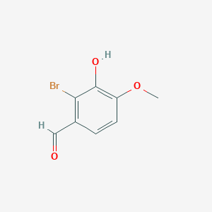 molecular formula C8H7BrO3 B142738 2-Bromo-3-hydroxy-4-methoxybenzaldehyde CAS No. 2973-58-2