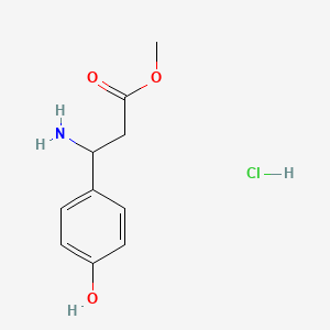 molecular formula C10H14ClNO3 B1427408 3-氨基-3-(4-羟基苯基)丙酸甲酯盐酸盐 CAS No. 1820683-08-6