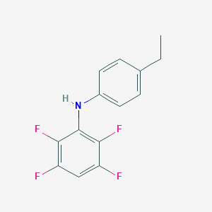 molecular formula C14H11F4N B142745 N-(4-Ethylphenyl)-2,3,5,6-tetrafluoroaniline CAS No. 332903-60-3